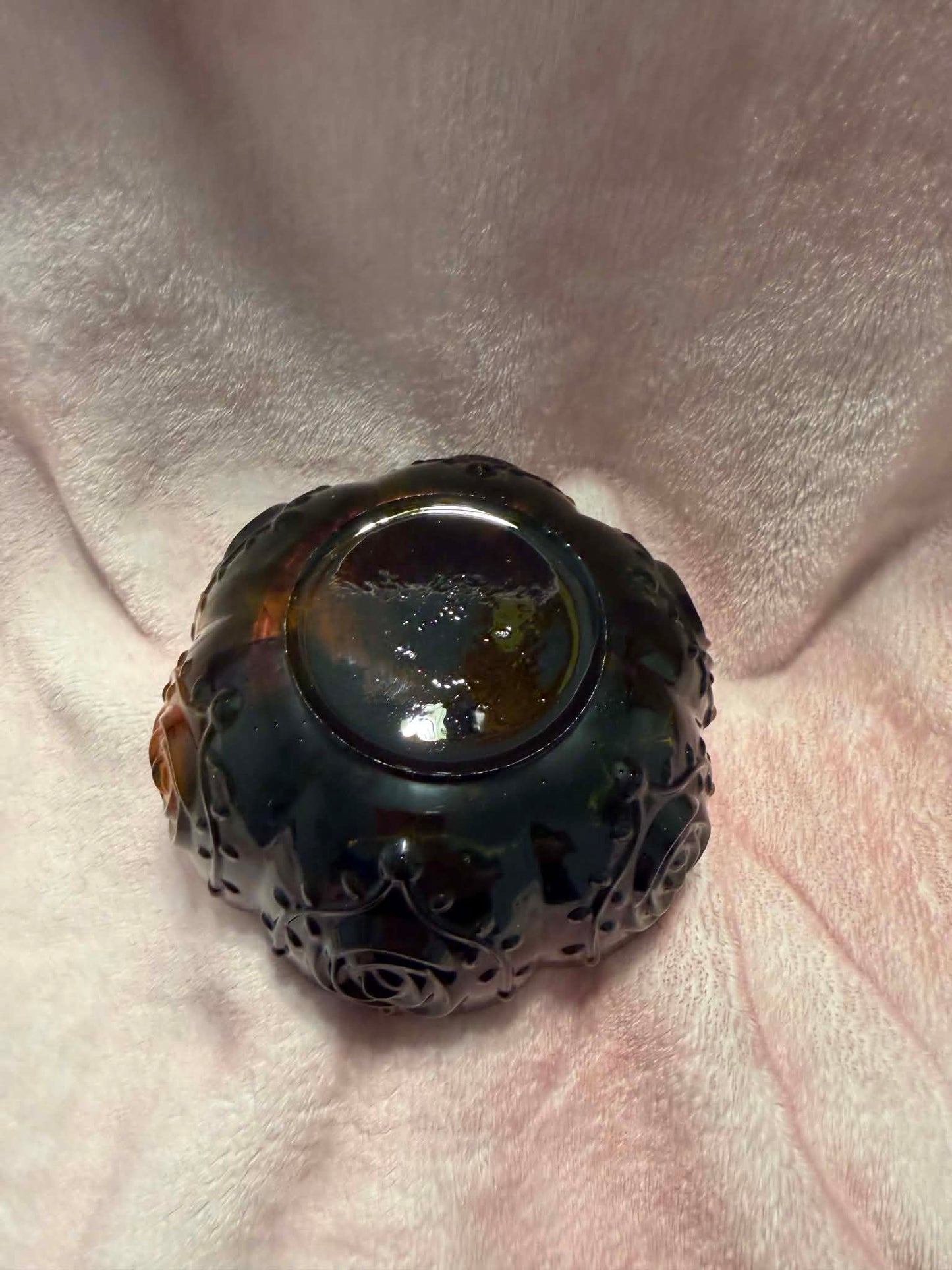 Halloween Rose Lotus Resin Trinket Bowl