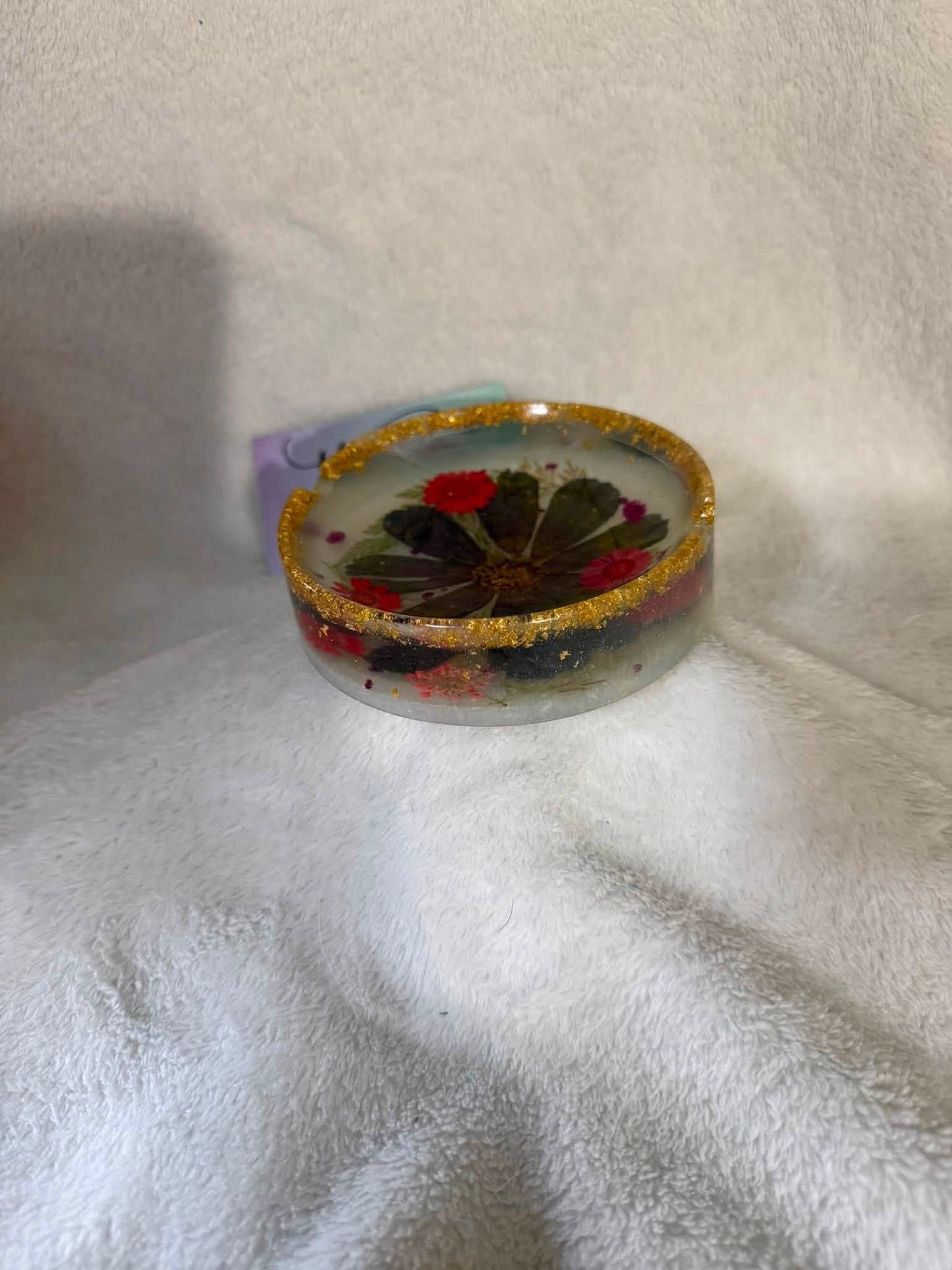 Sunflower & Daisy Pressed Botanical Ashtray