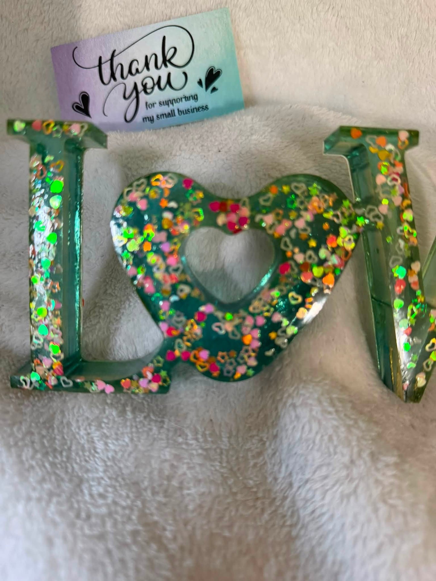 Green & Pink Love Decor