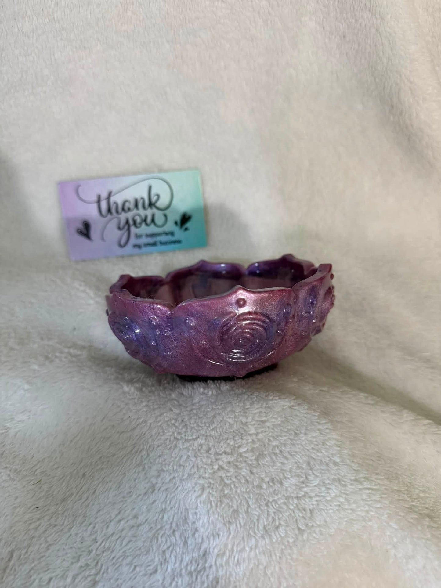 Pink & Purple Rose Lotus Bowl