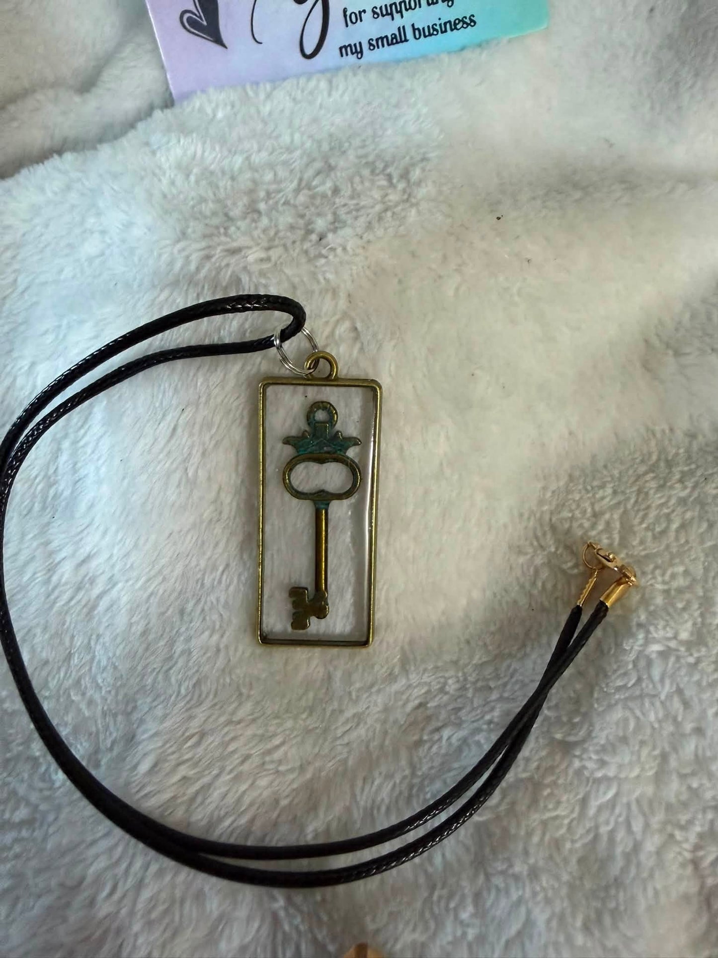 Vintage Ornate Skeleton Key Necklace