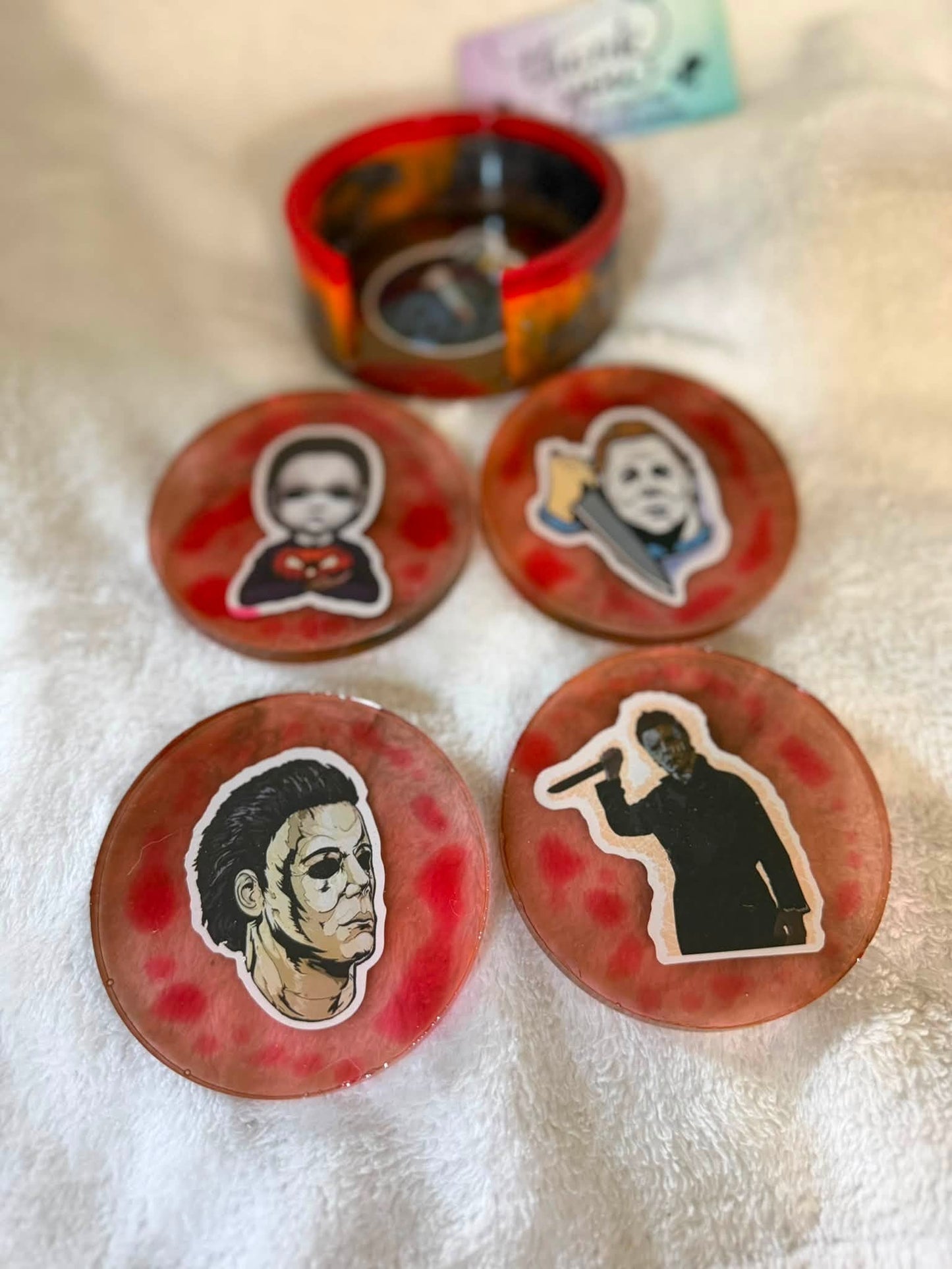 Halloween's Michael Myers 5-Piece Coaster Set with Holder