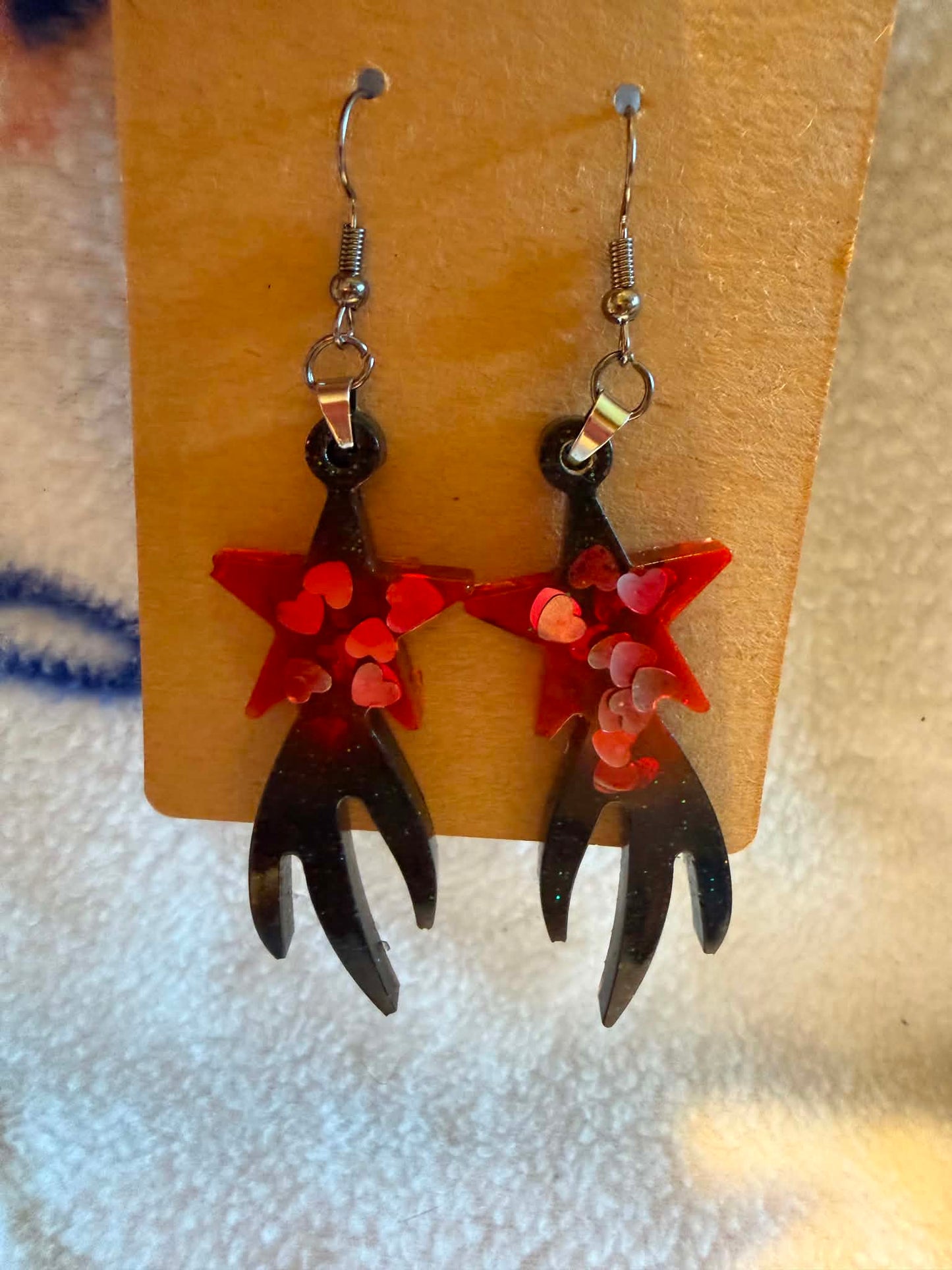 Y2K Grunge Shooting Star Dangle Earrings