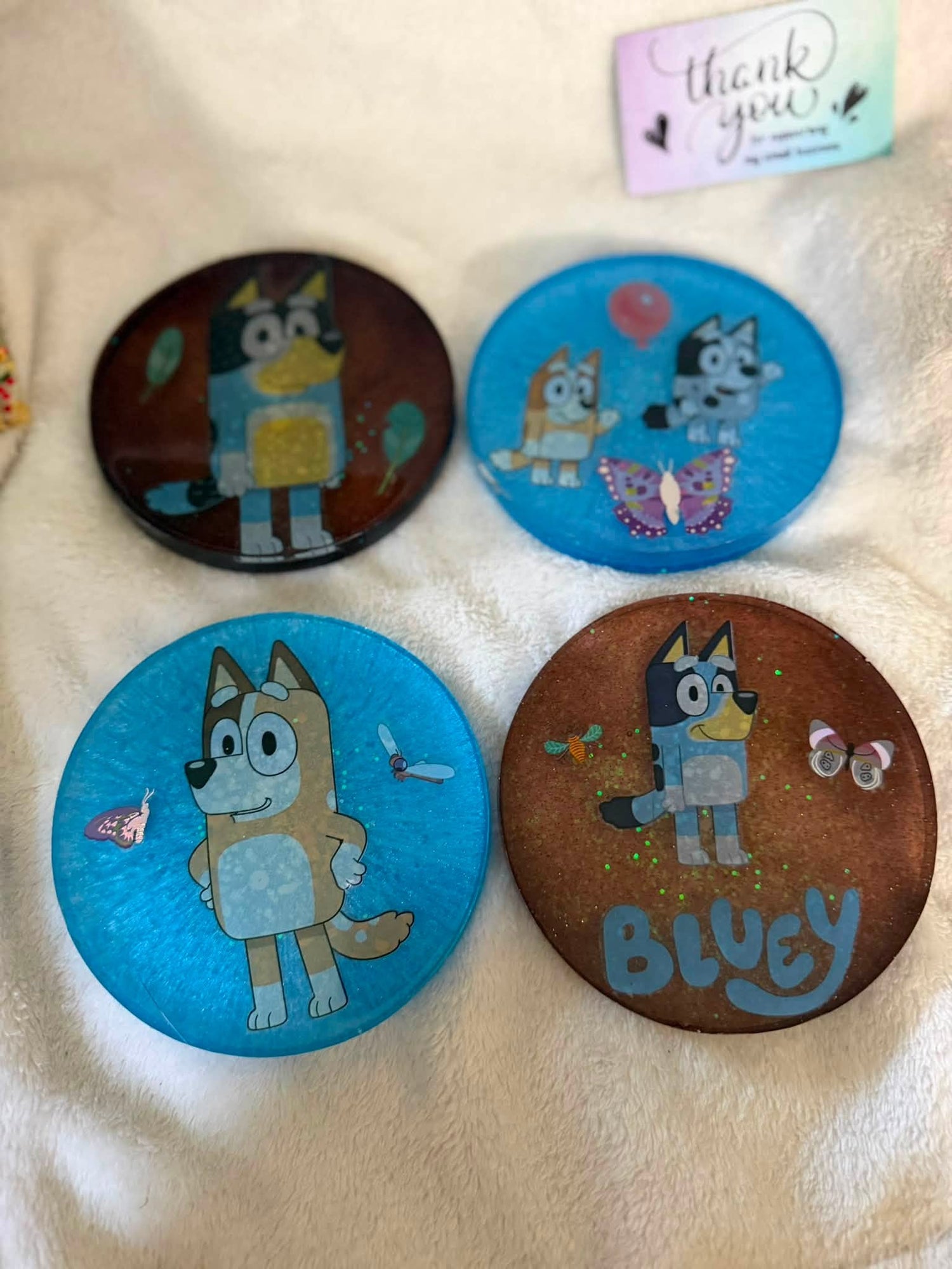 Handcrafted Resin Round Coasters