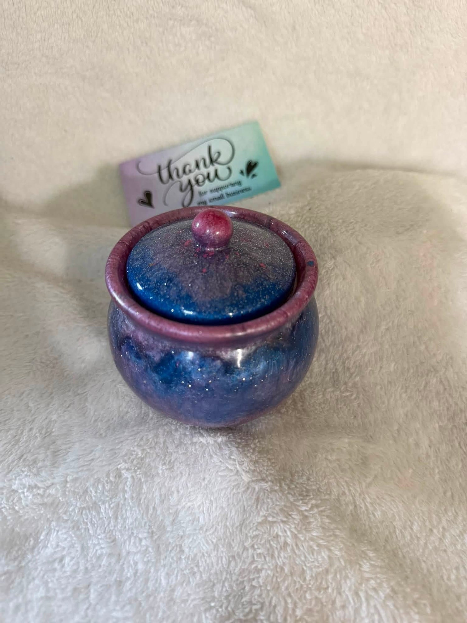 Small Cauldron Trinket Jar with Lid