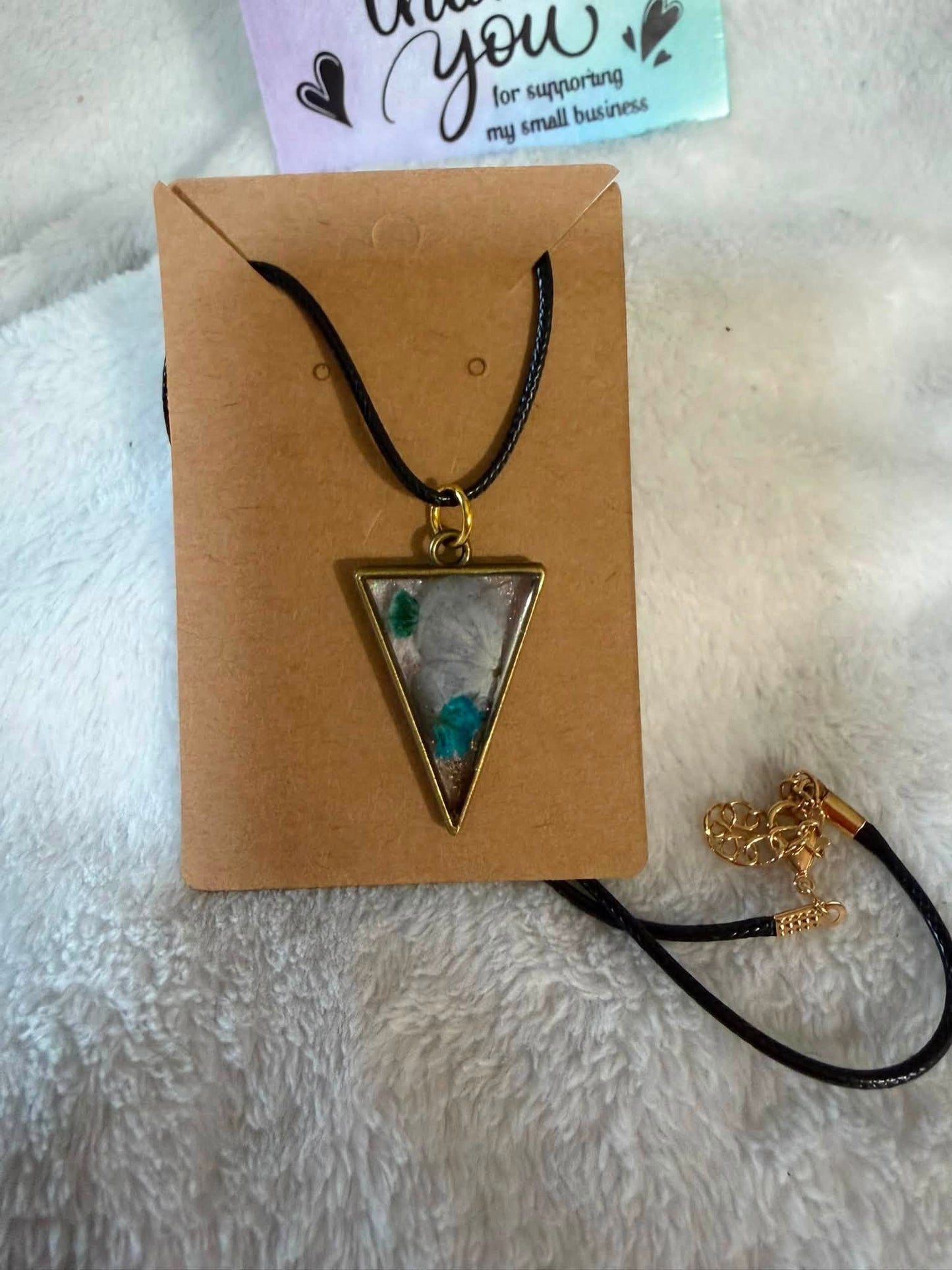 Gypsophila Flower Pendant Necklace