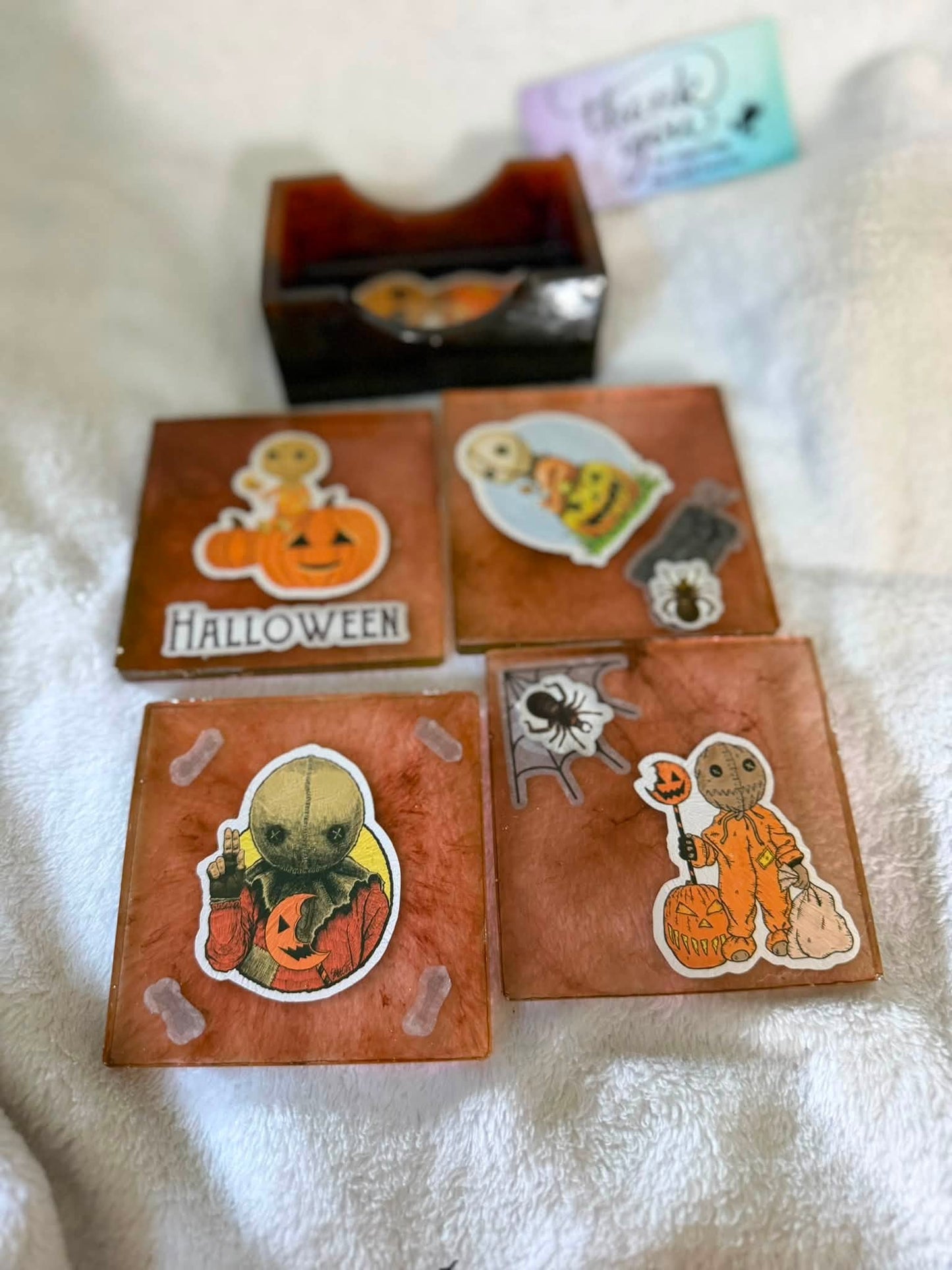 Trick 'r Treat Sam 5-Piece Coaster Set with Holder