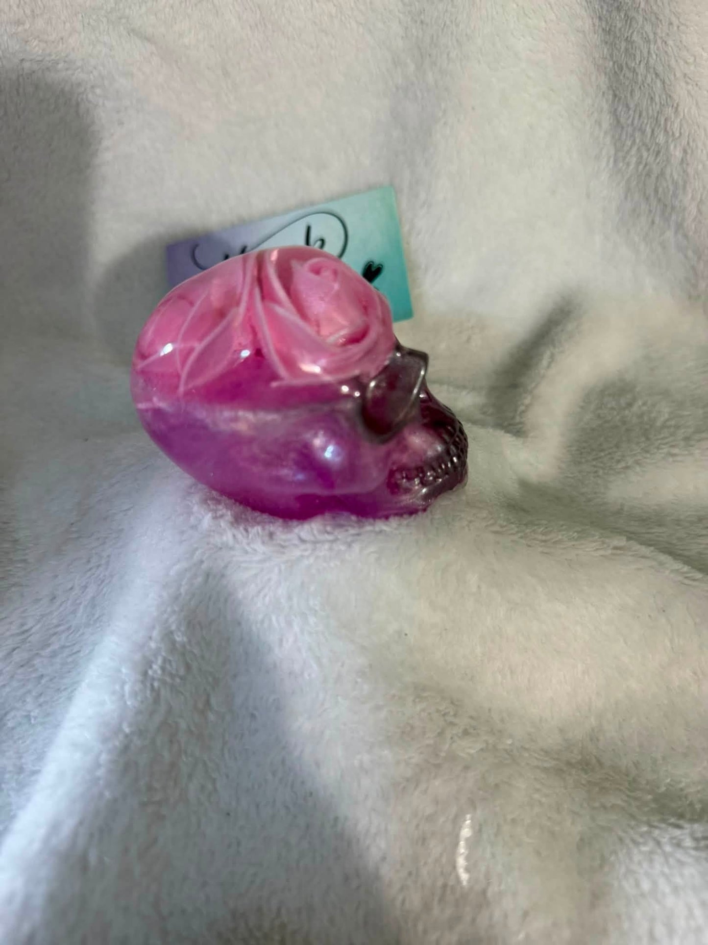 Pink Roses and Black Skulls (set of 3)
