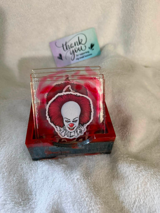 You'll Float Too — IT Pennywise 5 Piece Coaster Set