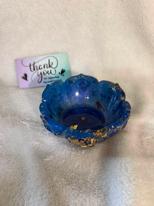 Blue & Gold Small Bowl