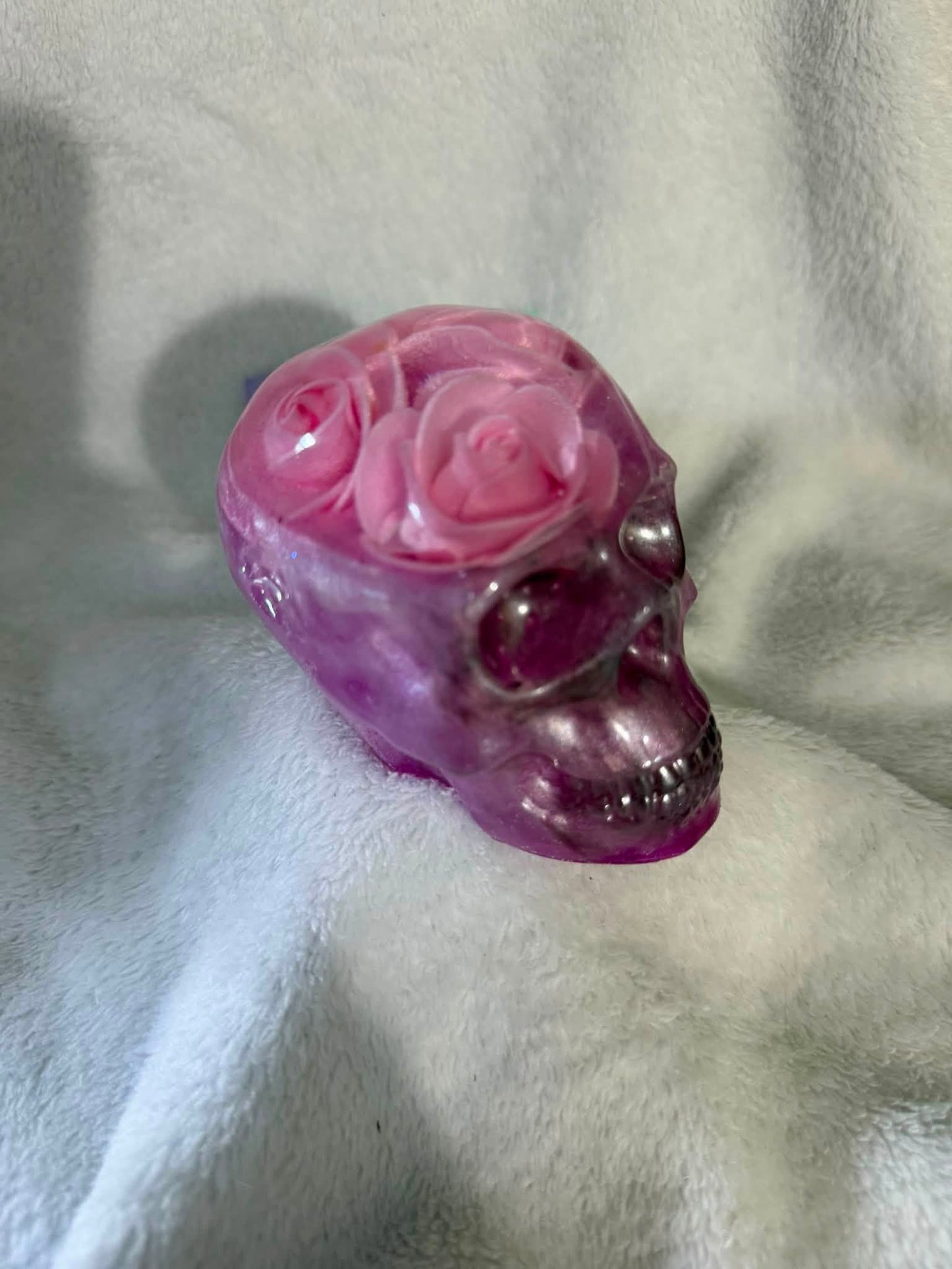 Pink Roses and Black Skulls (set of 3)