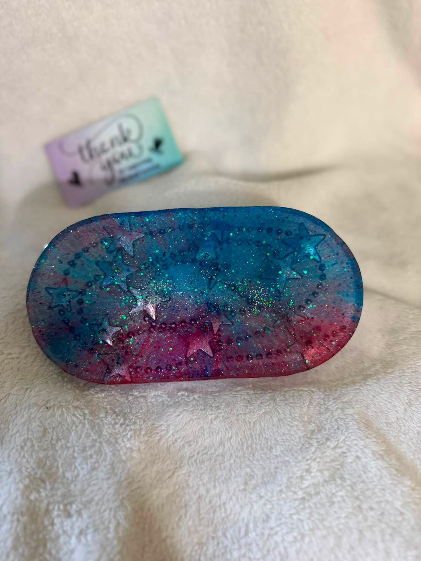 Small Oval Patriotic Holiday Trinket Tray