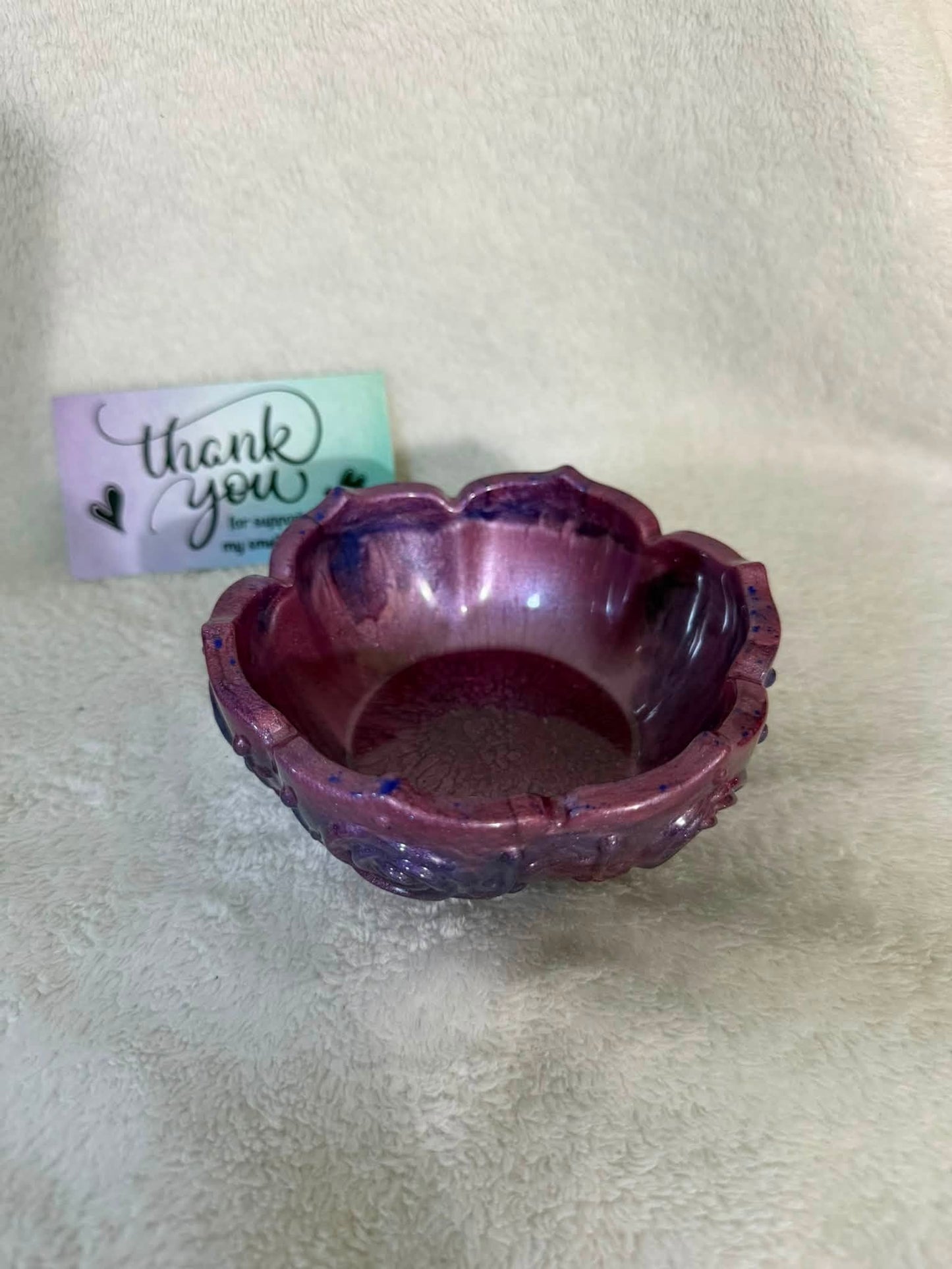 Pink & Purple Rose Lotus Bowl