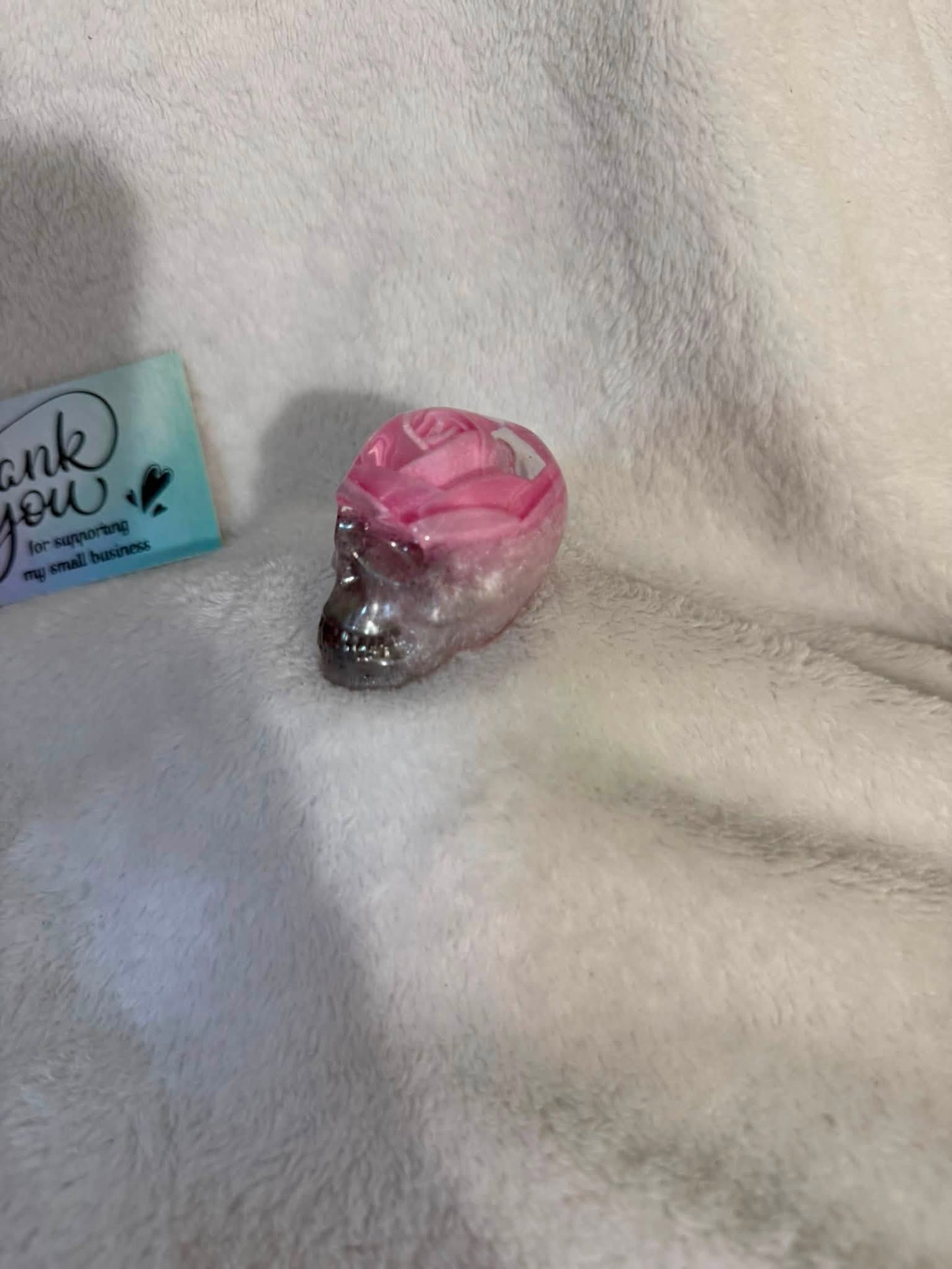 Pink Roses and Black Skulls (set of 3)
