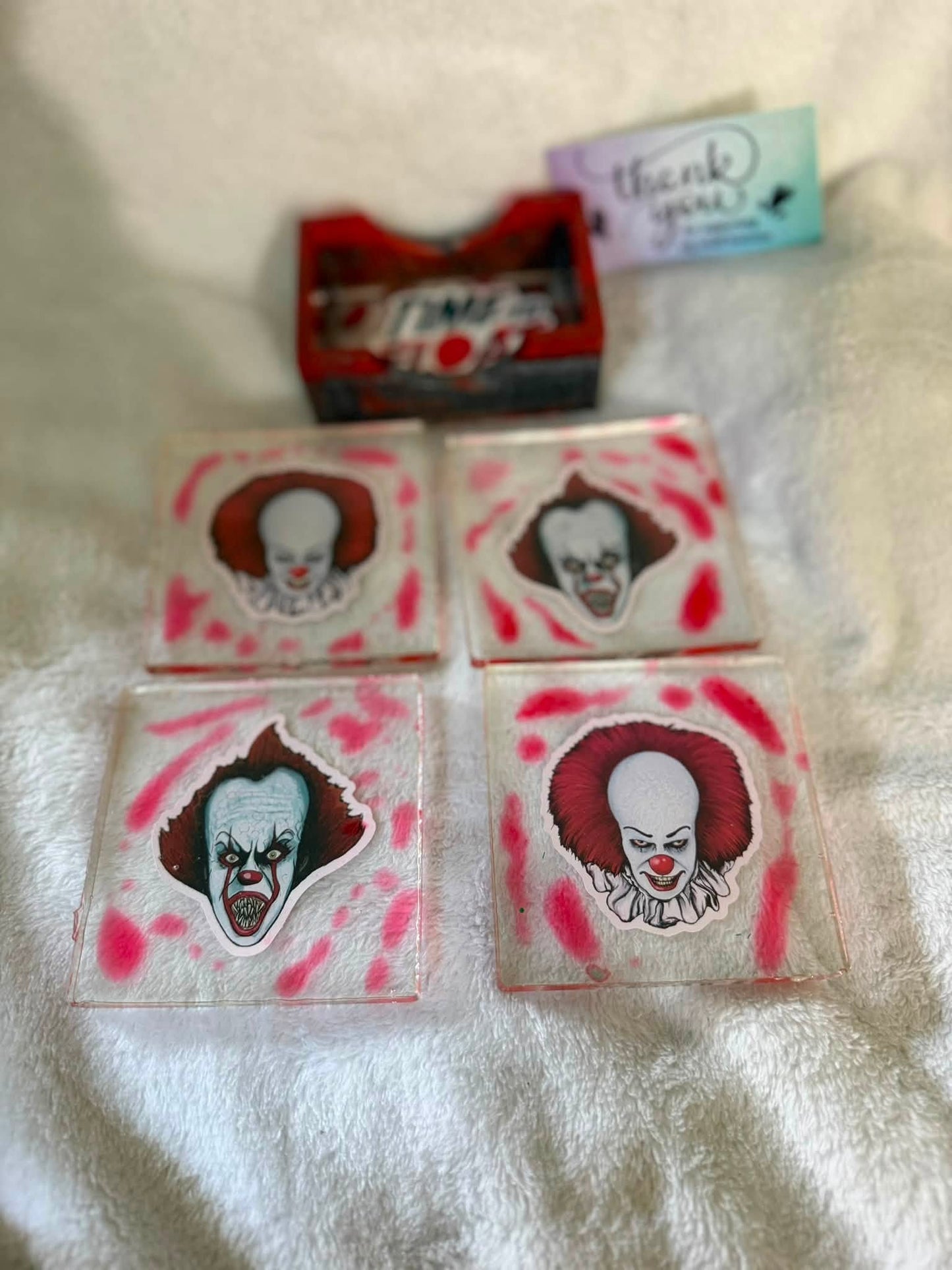 You'll Float Too — IT Pennywise 5 Piece Coaster Set