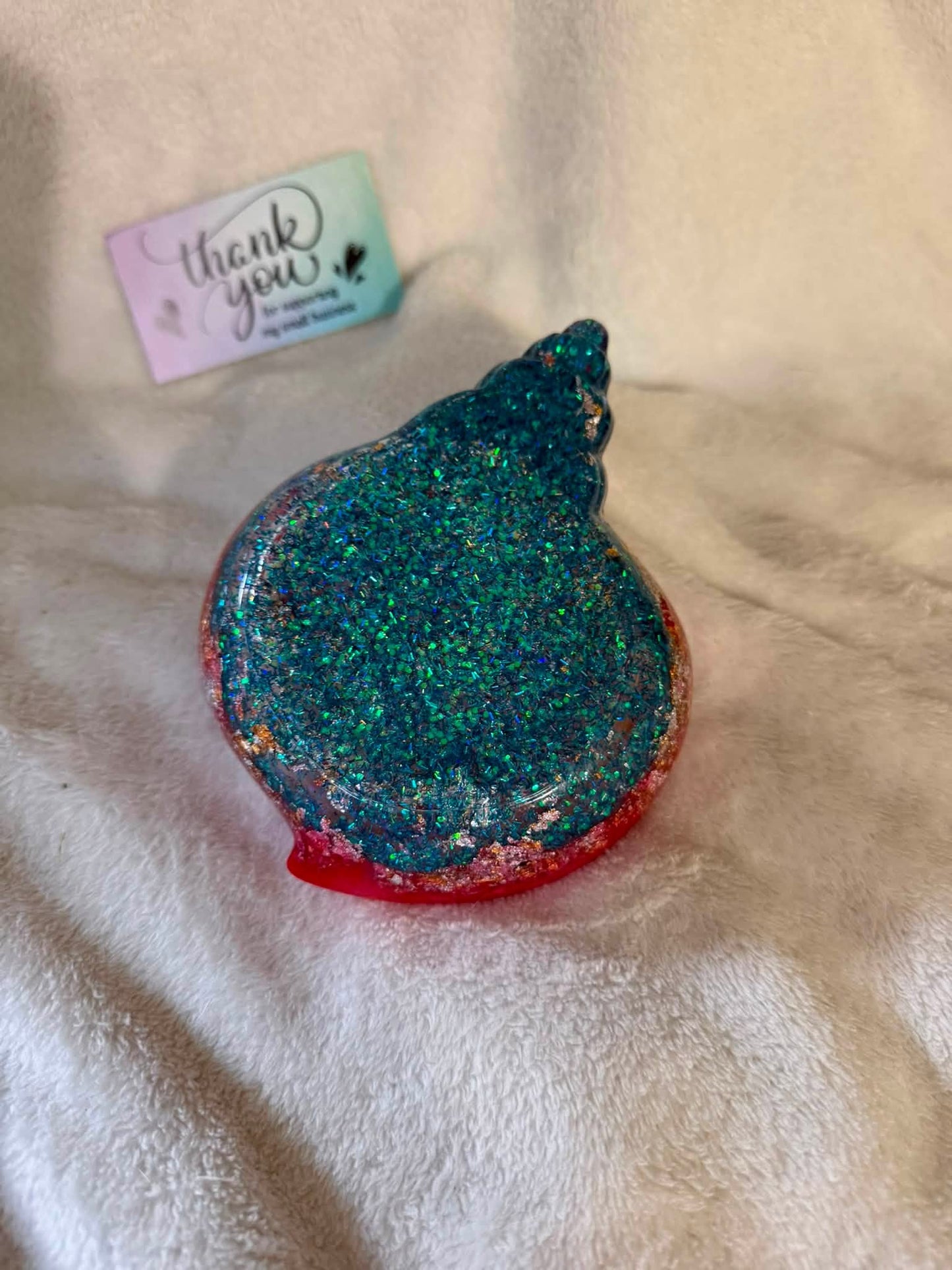 Holographic Conch Seashell Trinket Bowl