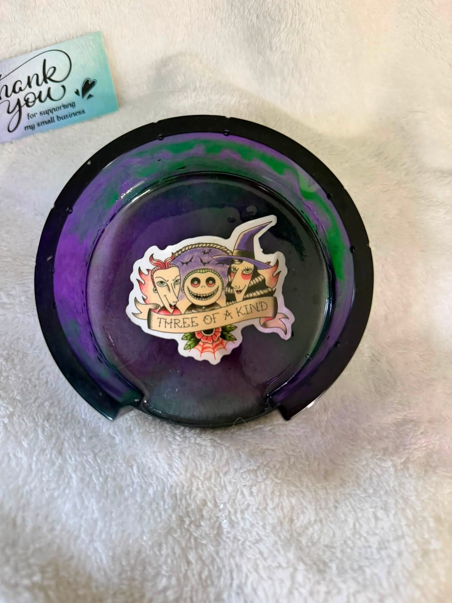Nightmare Before Christmas 5-Piece Coaster Set with Holder