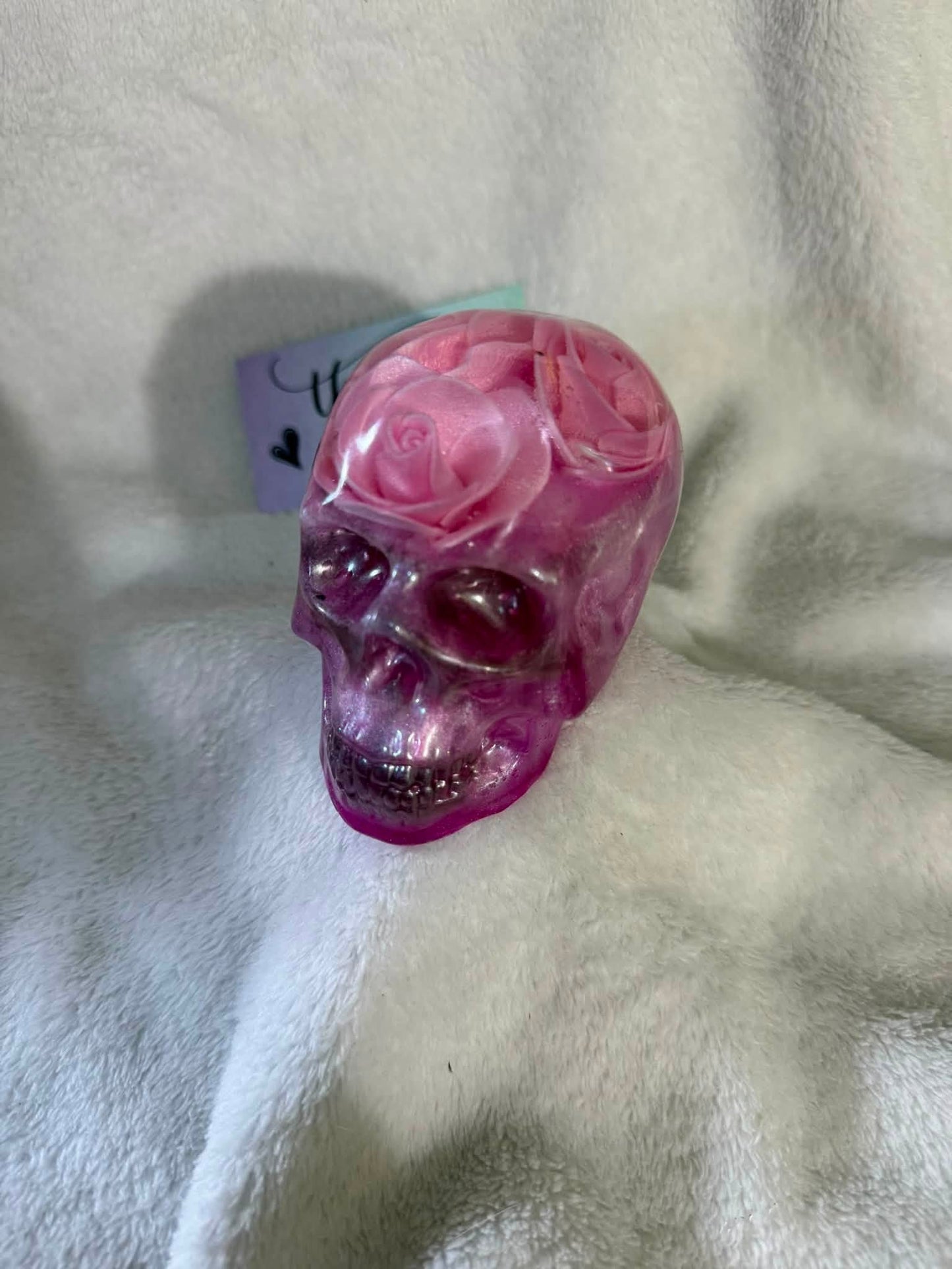 Pink Roses and Black Skulls (set of 3)