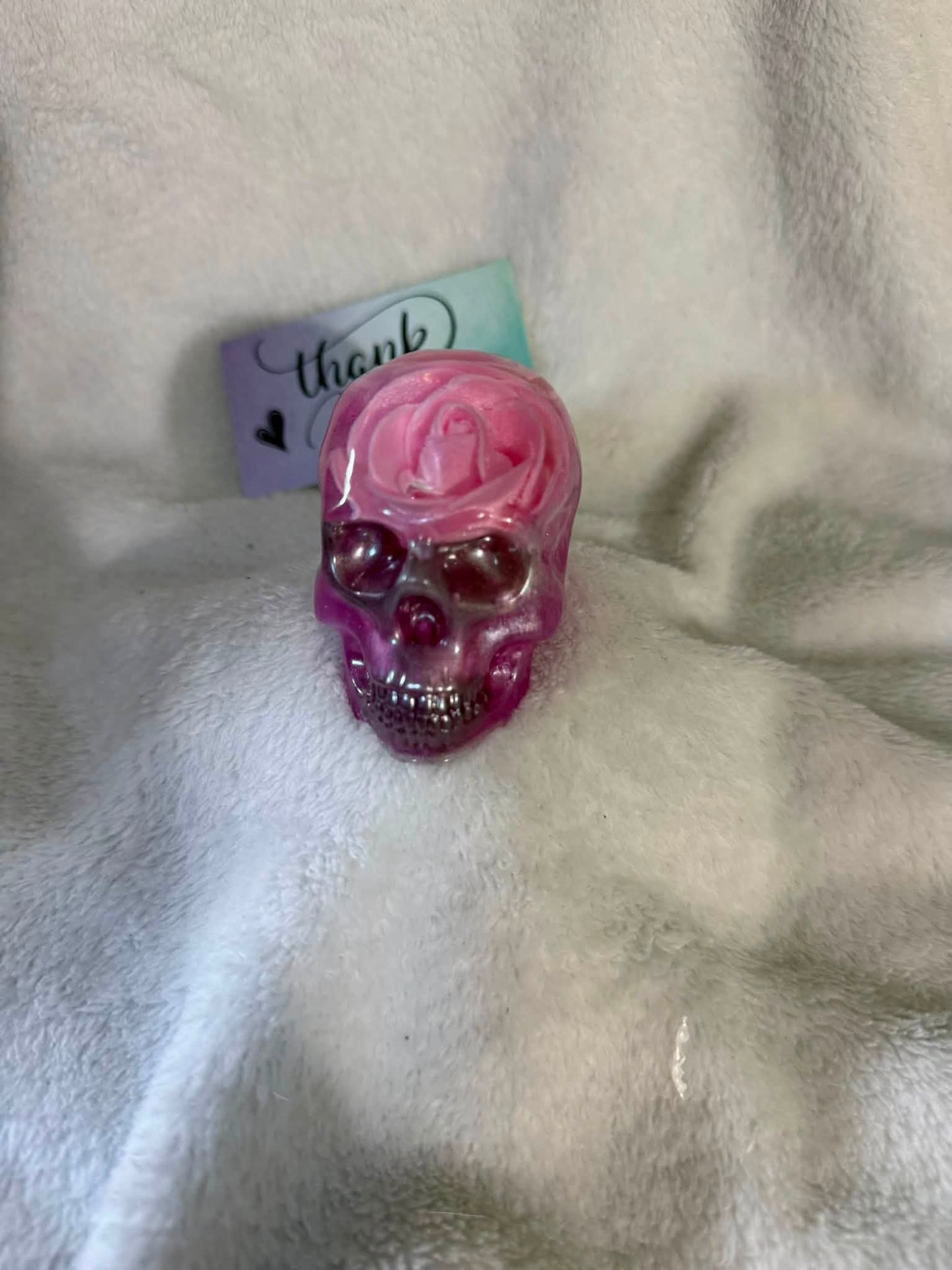 Pink Roses and Black Skulls (set of 3)