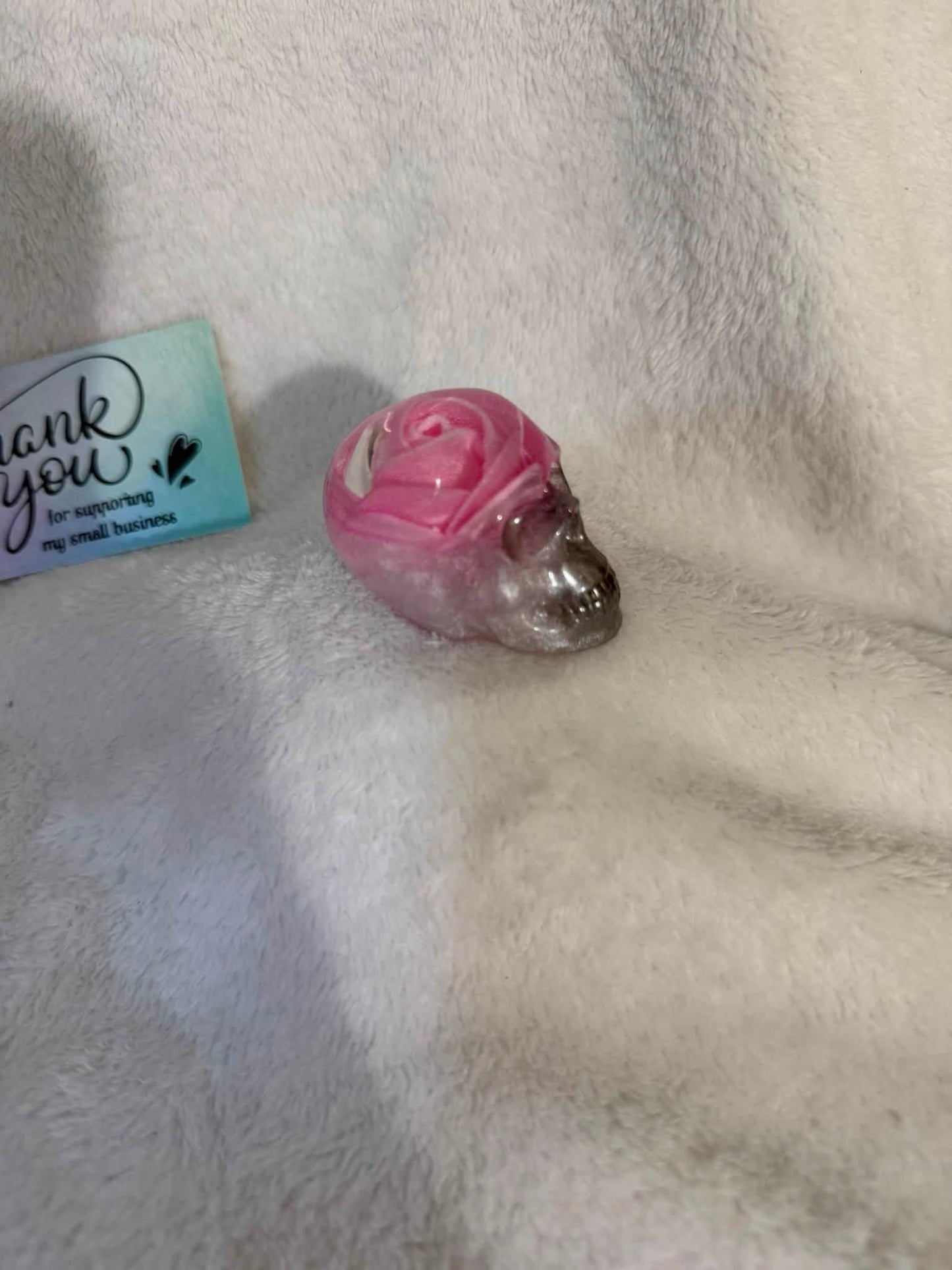 Pink Roses and Black Skulls (set of 3)