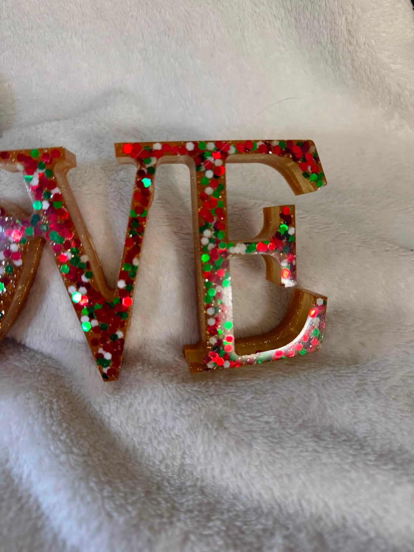 Christmas Themed Love Decor