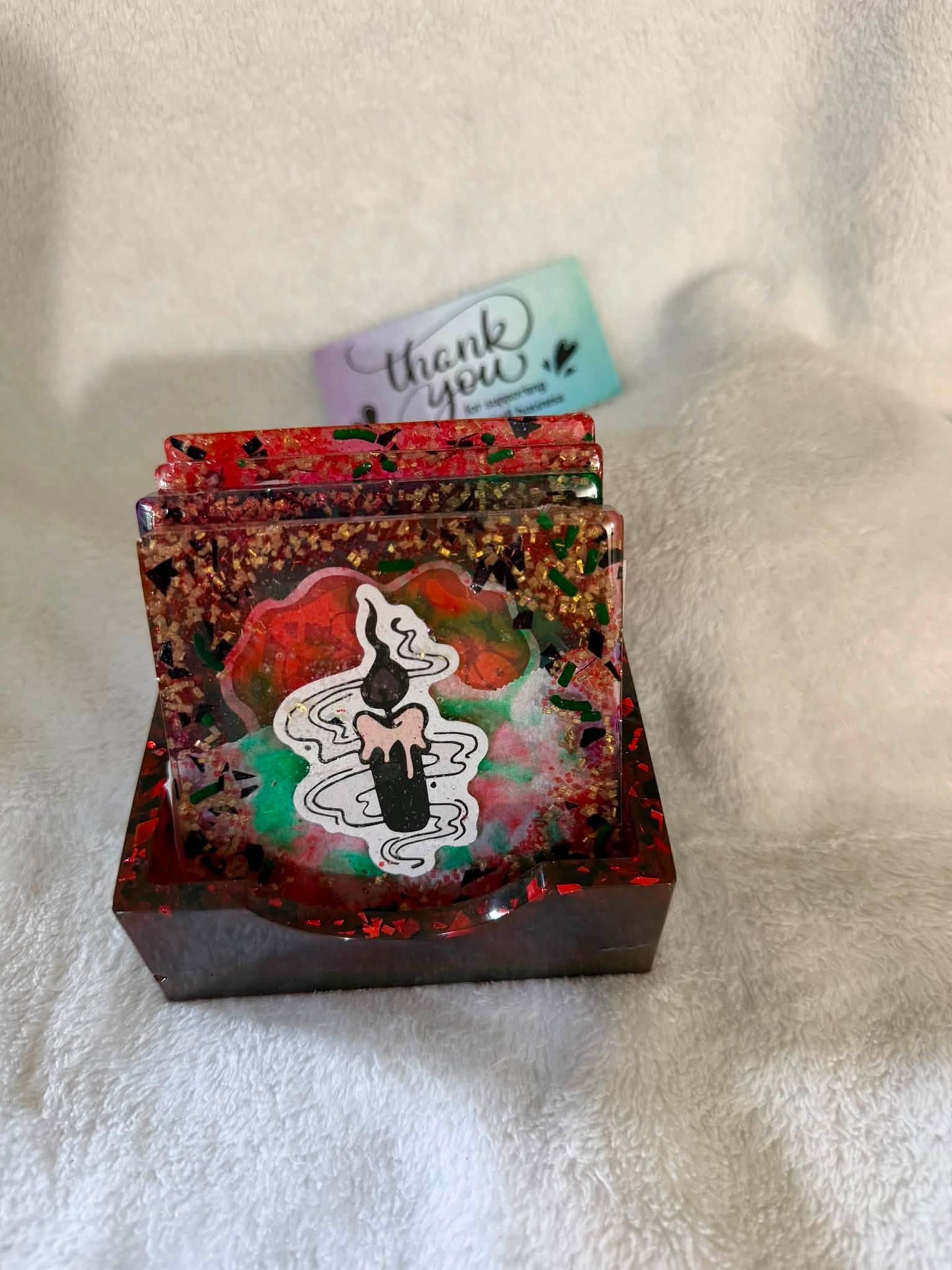 Hocus Pocus Sanderson Sisters Coaster Set with Holder