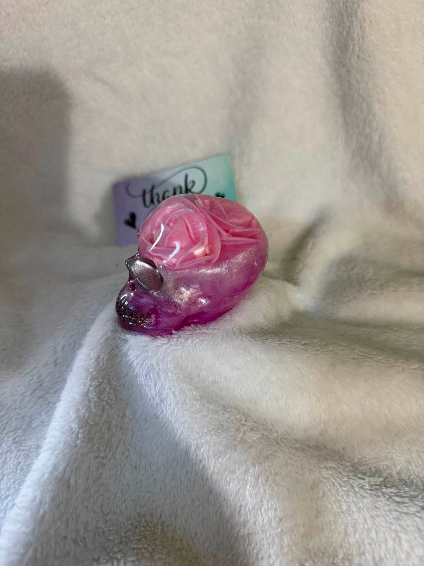 Pink Roses and Black Skulls (set of 3)