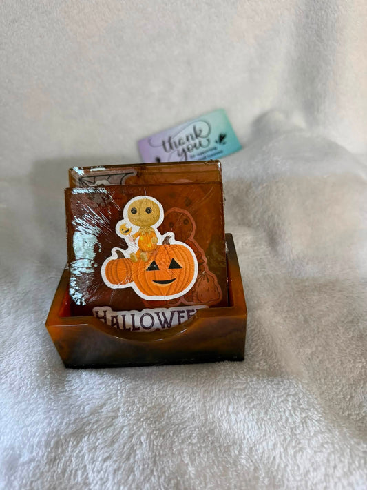 Trick 'r Treat Sam 5-Piece Coaster Set with Holder