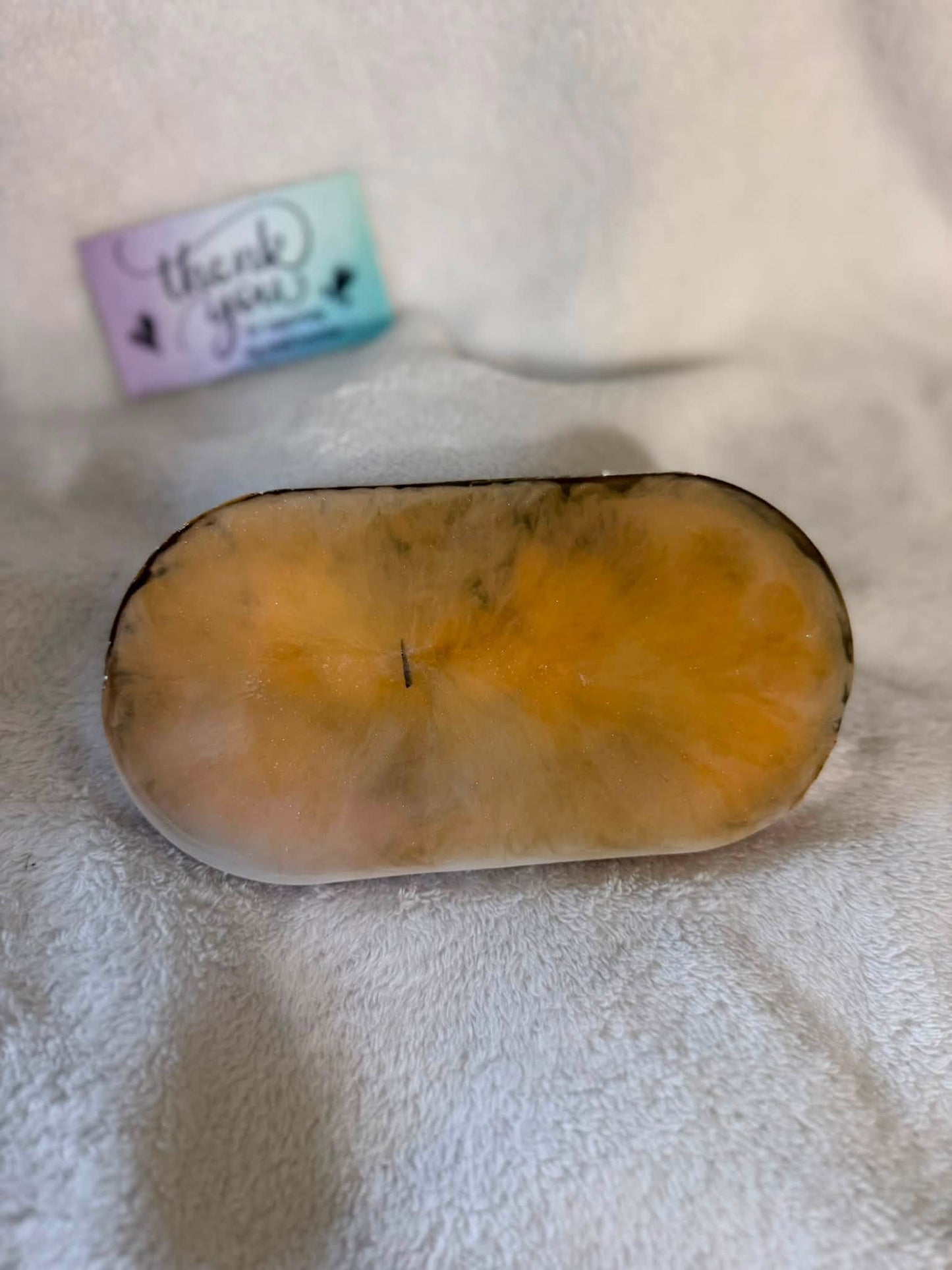 Small Oval Pressed Viola, Daisy & Leatherleaf Fern Trinket Tray