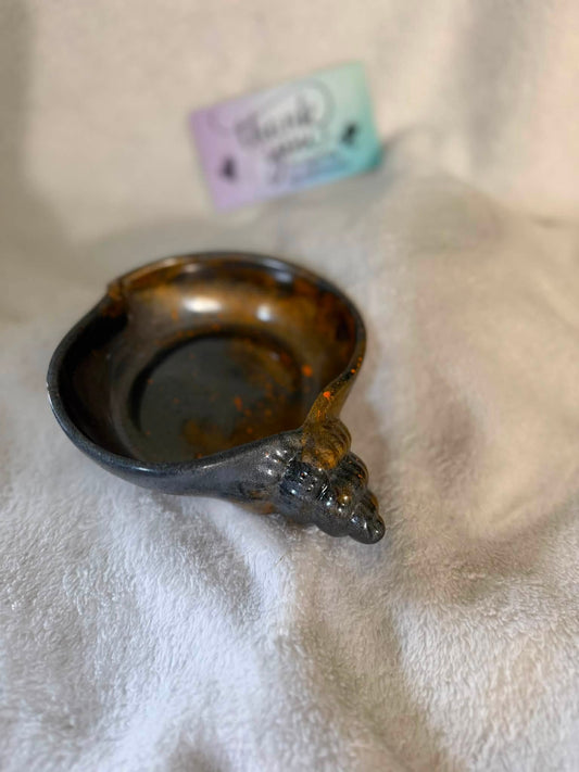 Halloween Conch Seashell Trinket Bowl