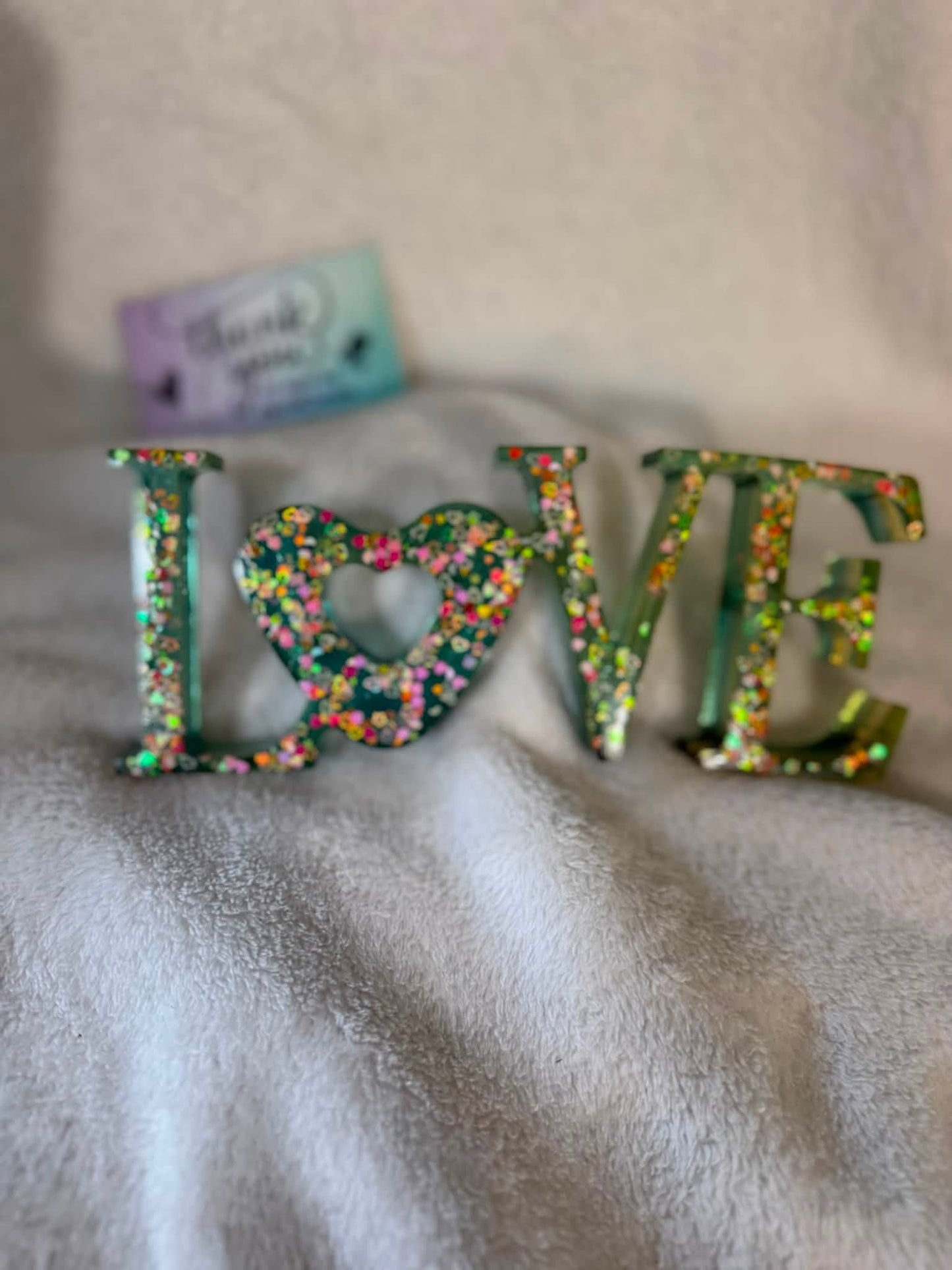 Green & Pink Love Decor