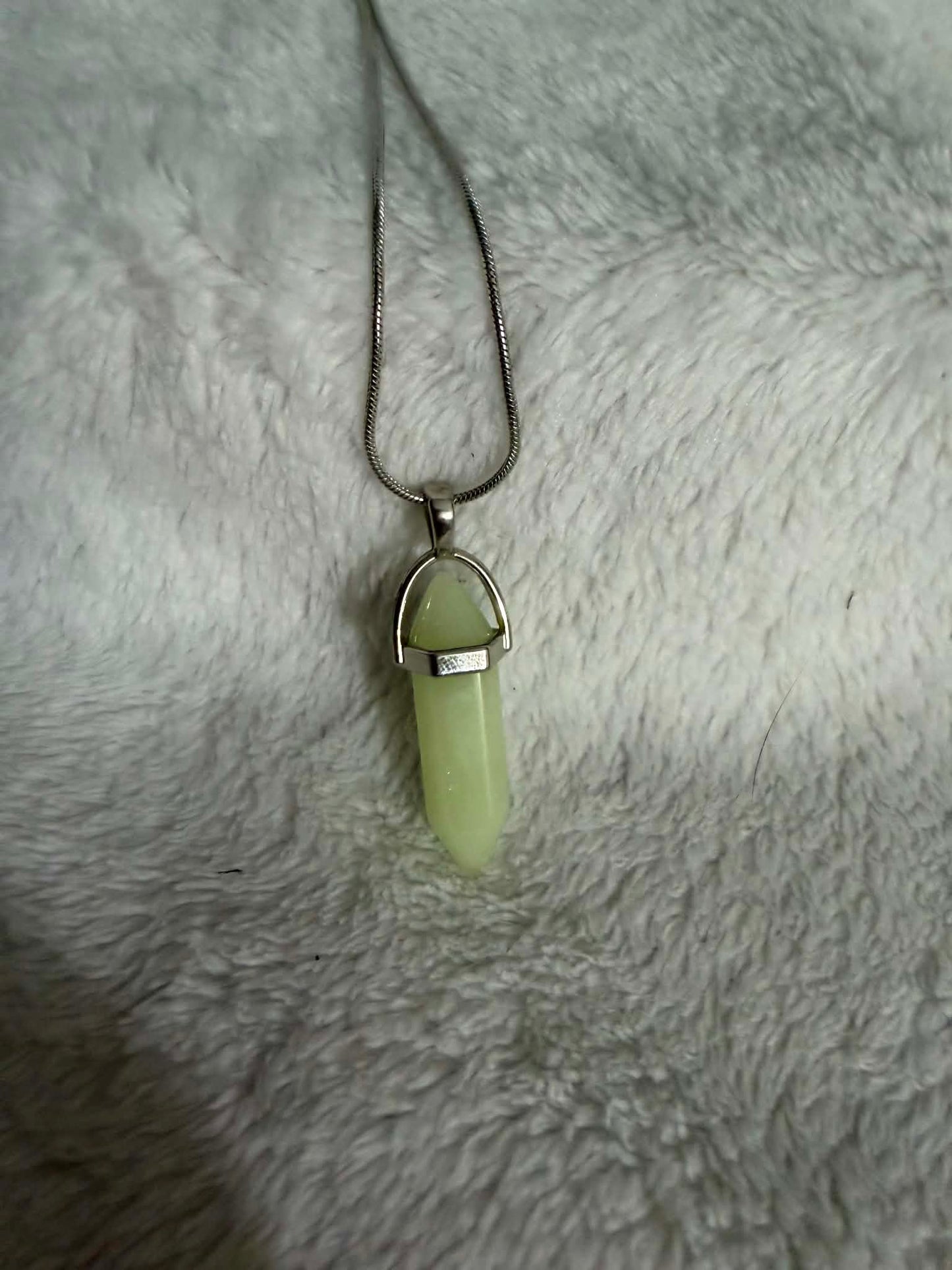 Glow-in-the-Dark Luminous Crystal Pendant Necklace